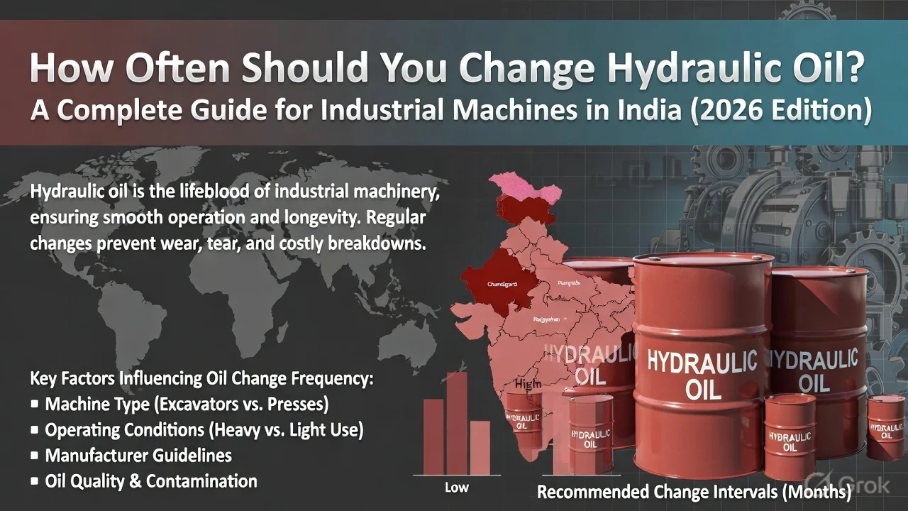 How Often Should You Change Hydraulic Oil? A Complete Guide for Industrial Machines in India (2026 Edition)